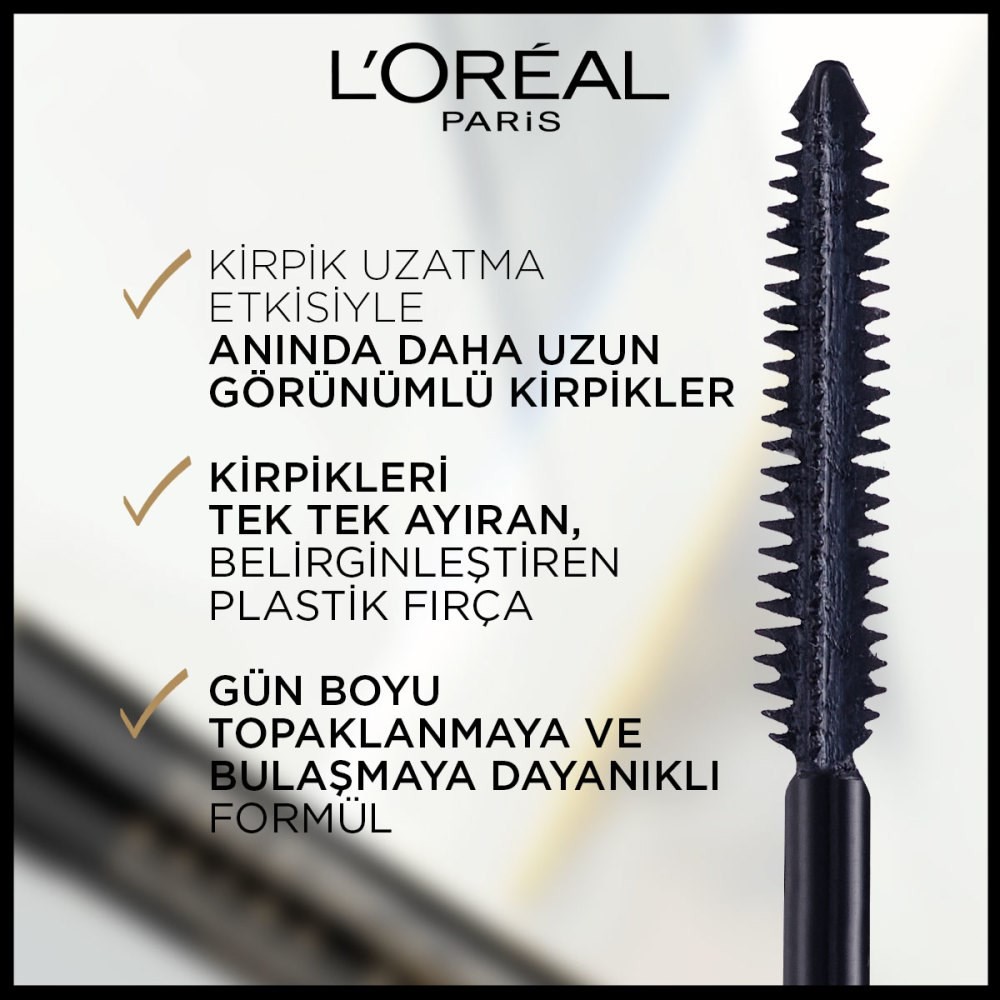 Loreal Paris Telescopic Carbon Black Maskara - Siyah