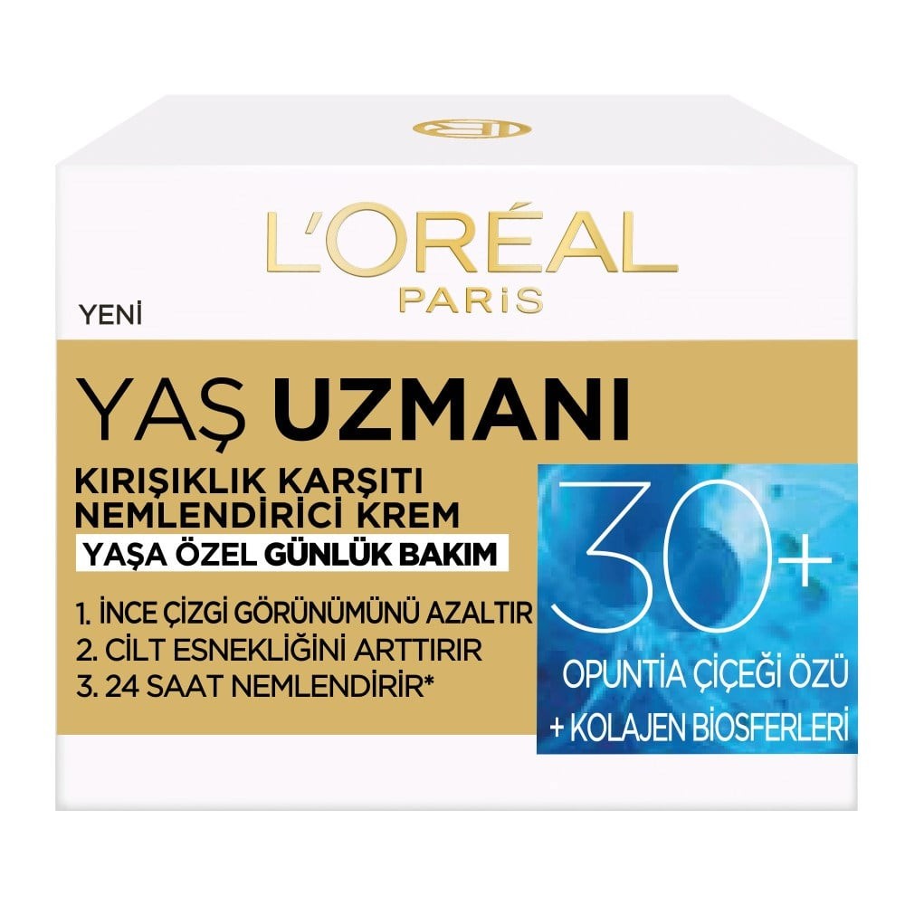 Loreal Paris Yaş Uzmanı 30+ Kırışıklık Karşıtı Nemlendirici Krem