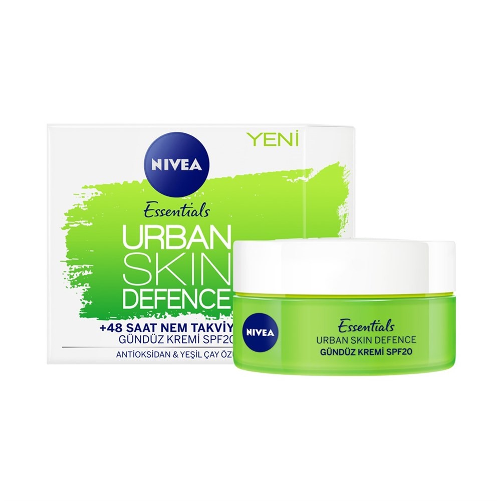 Nivea Gündüz Kremi Urban Skin Defence +Spf20 Etkili 50 ml+ Yağ Hediyeli