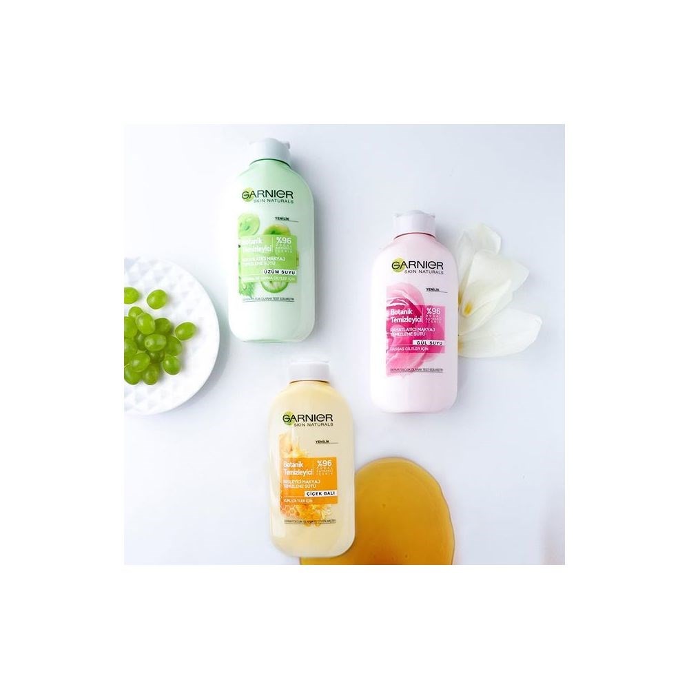 Garnier Skin Naturals Rahatlarıcı Makyaj Temizleme Sütü Gül Suyu Özlü 200 ml