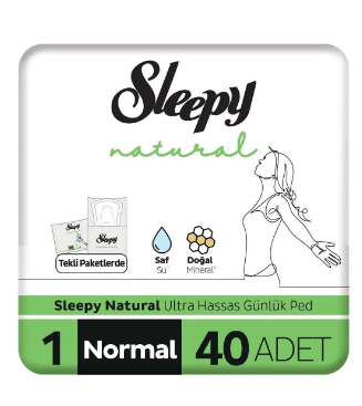 Sleepy Natural Ultra Hassas Günlük Ped Normal 40li