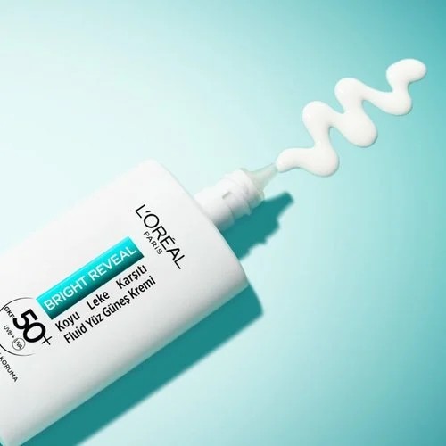 Loreal Paris Bright Reveal SPF 50+ Koyu Leke Karşıtı Fluid Günlük Yüz Güneş Kremi 50 ml