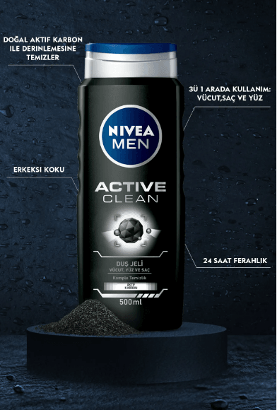 Nıvea Duş Jeli Actıve Clean 500 ml