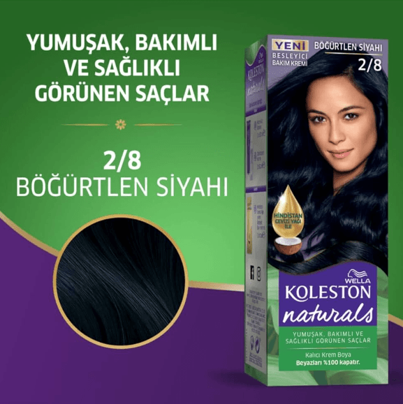 Koleston Naturals Saç Boyası 2/8 Böğürtlen Siyahı