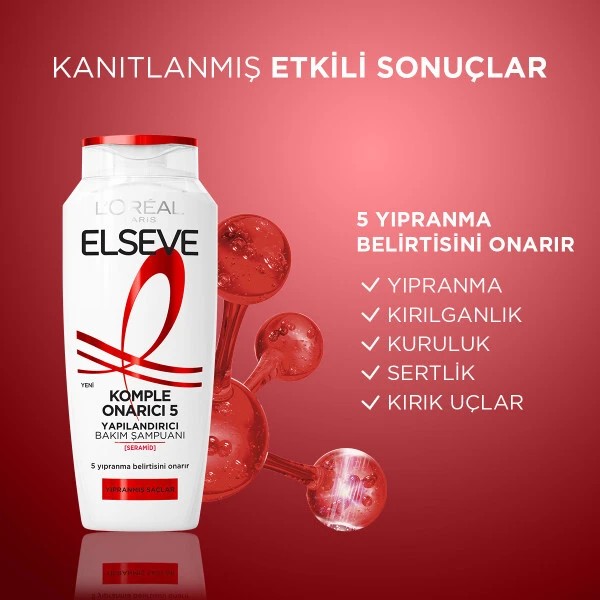 Elseve Komple Onarıcı 5 Yapılandırıcı Bakım Şampuan 400 ml