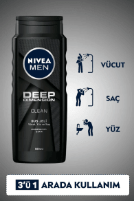 Nivea Duş Jeli Deep Dimension 500 ml