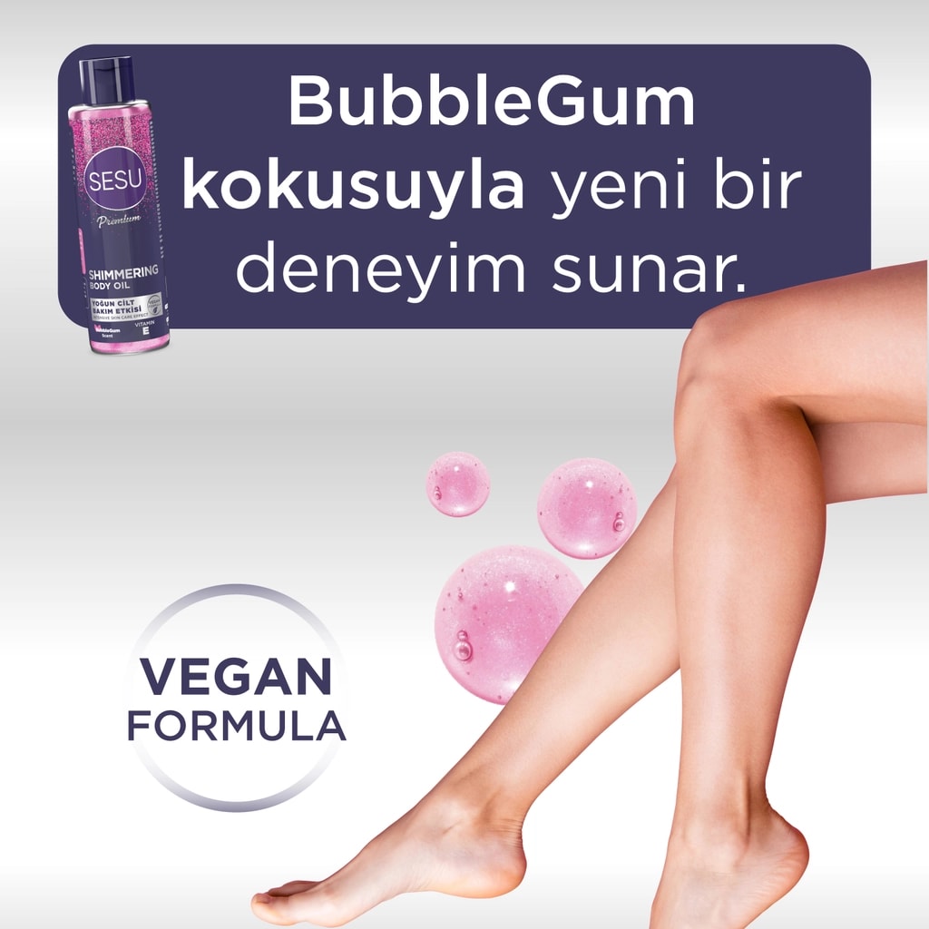 Sesu Simli Vücut Yağı 150 ml