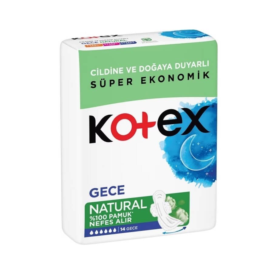 Kotex Natural Ultra Quadro Gece Hijyenik Ped 14 Adet
