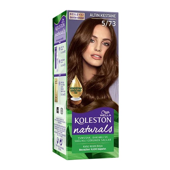 Wella Koleston Naturals Saç Boyası 5/73 Altın Kestane