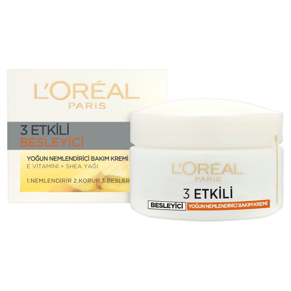 Loreal Paris Günlük Bakım Kremi - Dermo Expertise 3 Etkili Besleyici