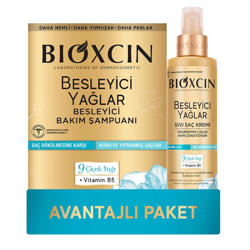 Bioxcin Besleyici Yağ 300 ml Şampuan + 150 ml Sıvı Saç Kremi