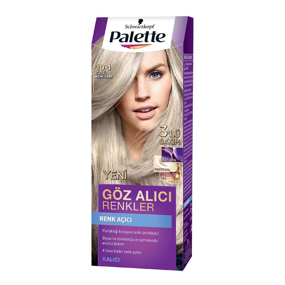 Palette Saç Boyası - Göz Alıcı Renkler Renk Açıcı 10.1 Küllü Açık Sarı