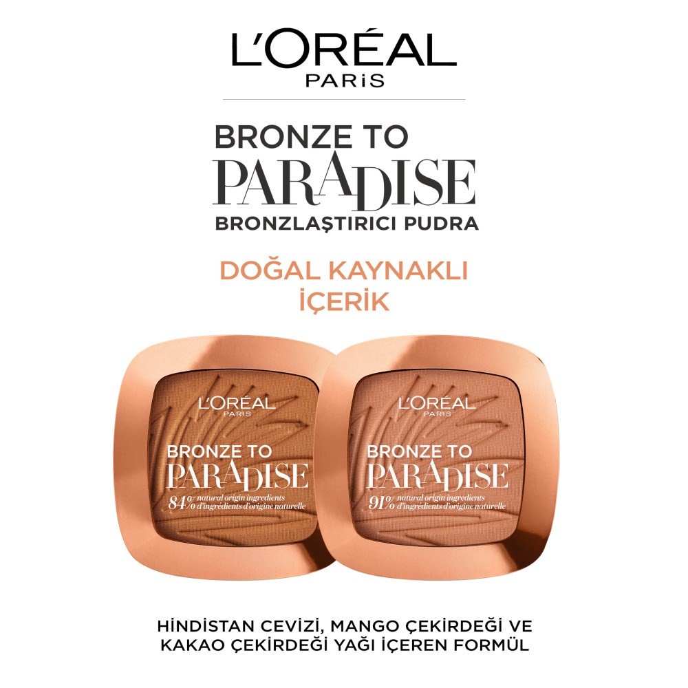 Loreal Paris Bronze to Paradise Mat Bronzlaştırıcı Pudra 03 Back to Bronze