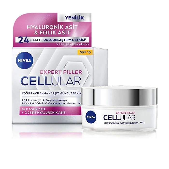 Cellular Expert Filler Yoğun Yaşlanma Karşıtı Gündüz Bakım Yüz Kremi SPF15 50 ml