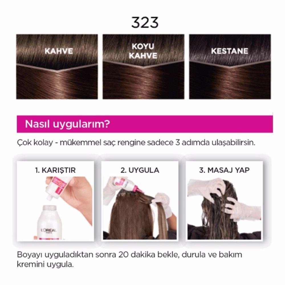 Loreal Paris Saç Boyası - Casting Creme Gloss Saç Boyası 323 Bitter Çikolata