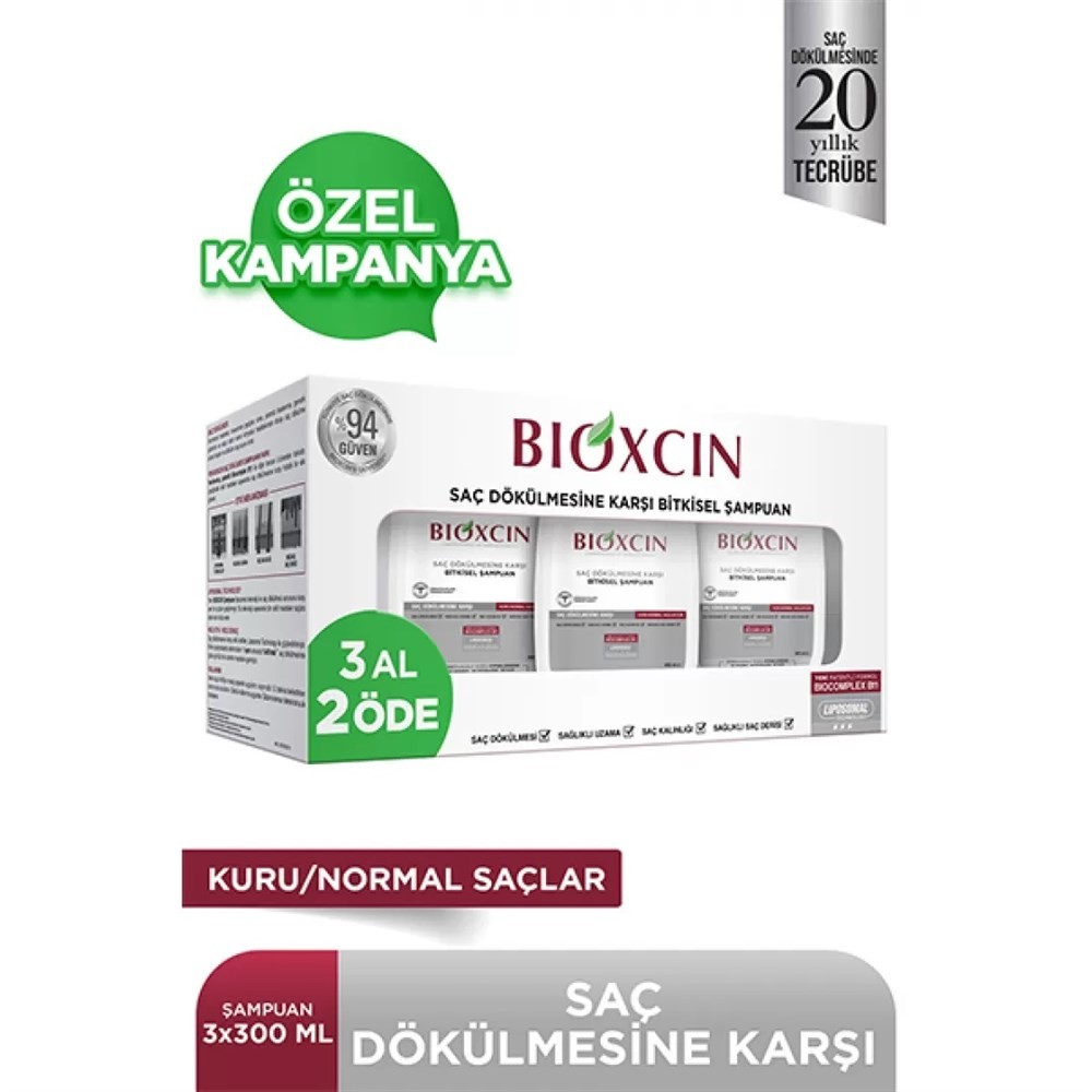 Bioxcin Şampuan Genesis Kuru/Normal Saçlar İçin 300 ml 3Al 2 Öde