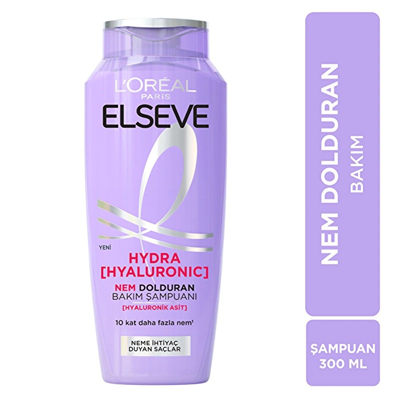 Loreal Paris Elseve Hydra Hyaluronic Nem Dolduran Bakım Şampuanı 300 ml