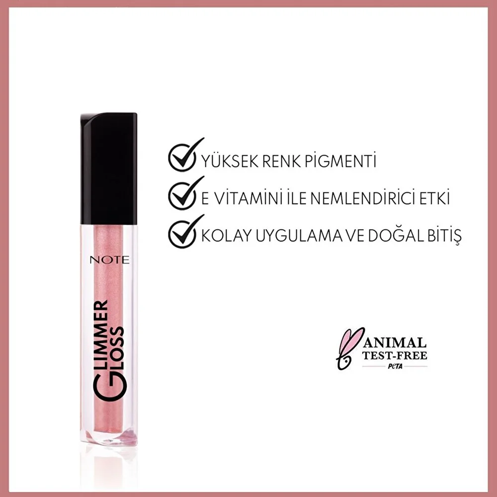 Note Glimmer Gloss Işıltılı Nemlendirici Dudak Parlatıcısı 20 Sugar Baby