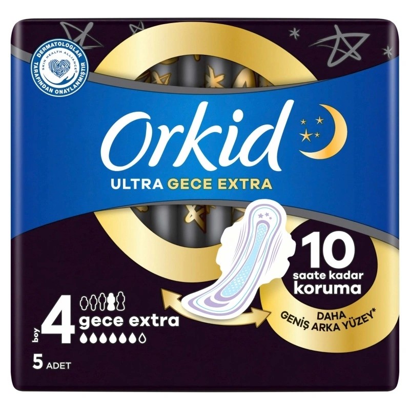 Orkid Ultra Gece Extra 4 Boy 5 Adet