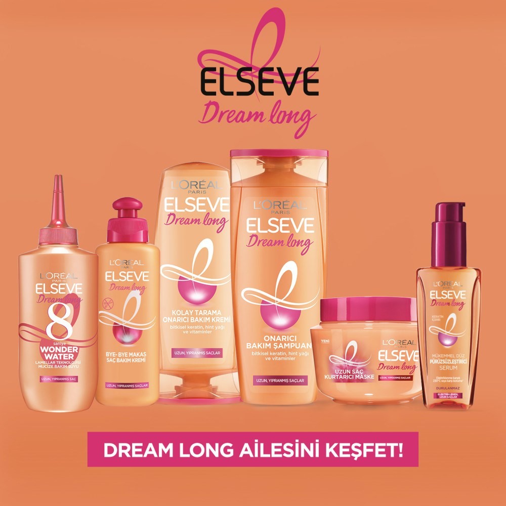 Loreal Paris Elseve Saç Bakım Kremi Dream Long Onarıcı Etki 390 ml