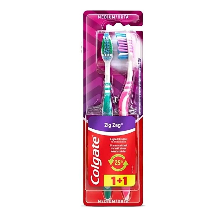 Colgate Zig Zag 1+1 Diş Fırçası (Orta)