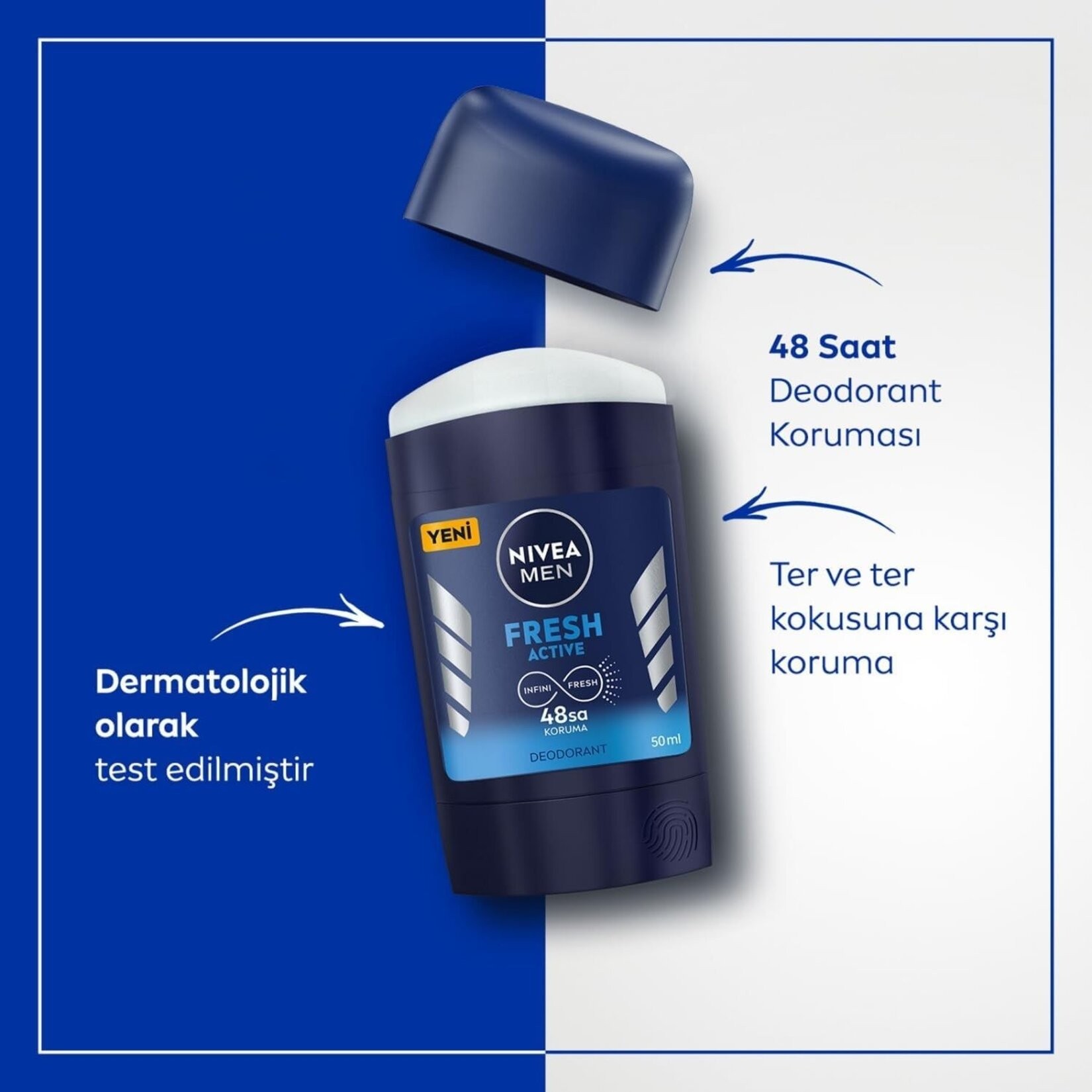 Nivea Men Stick Deodorant Fresh Active 50 ml
