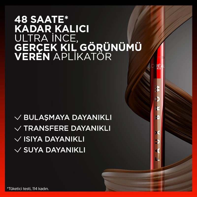 Loreal Paris Infaillible Faux Brow Ultra İnce Uçlu Kaş Kalemi Dark Brunette