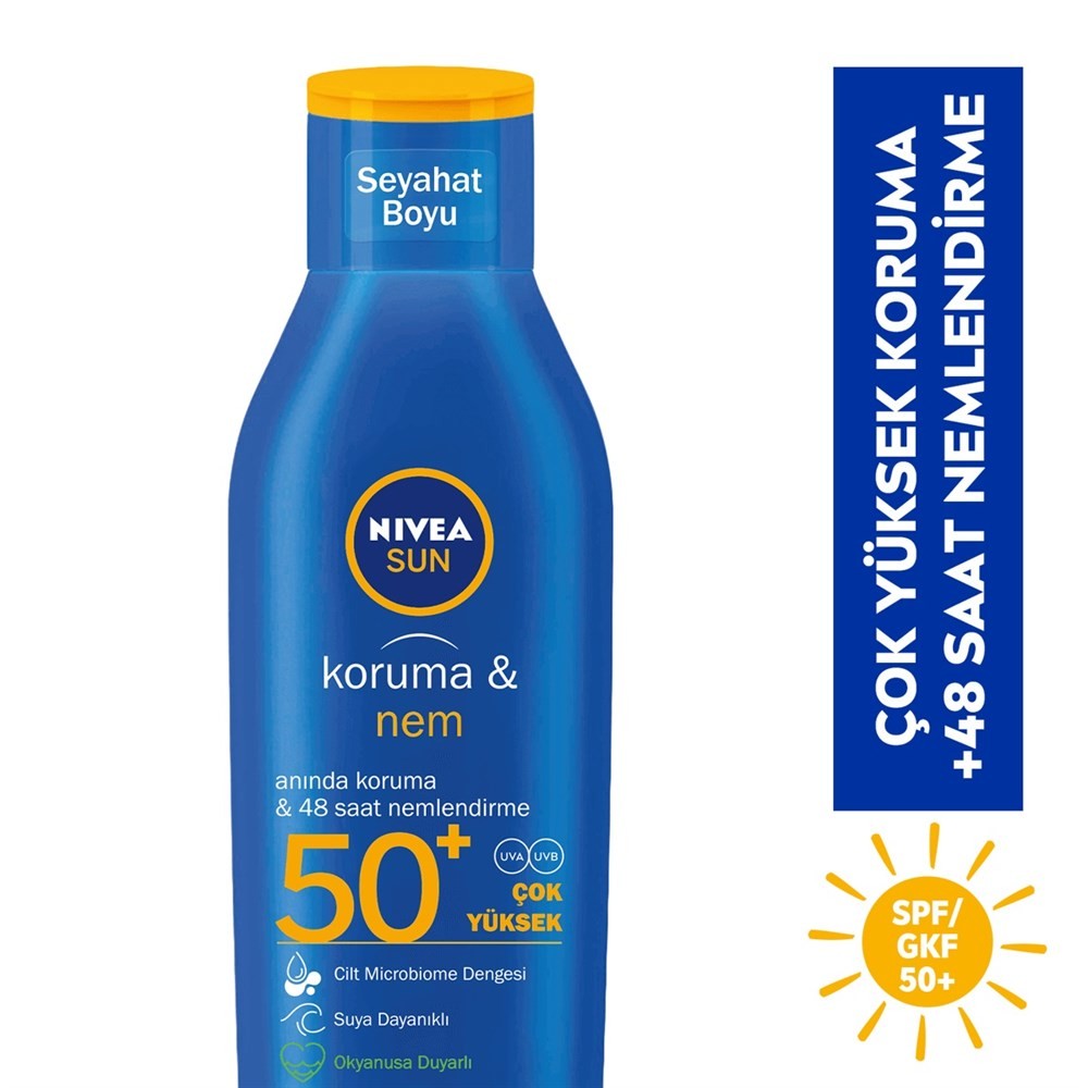Nivea Sun Güneş Losyonu Koruma & Nemlendirici Seyahat Boyu +50 Spf 100 ml