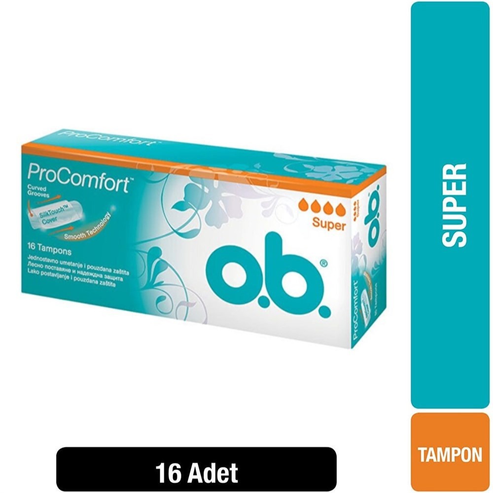 O.B. Tampon Pro Comfort Süper Koruyucu Etki 16lı