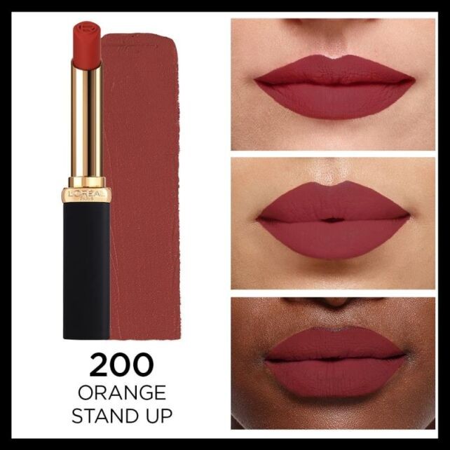 LOREAL PARIS MAKEUP Ruj Color Riche Volume Mat 200 Orange Stand Up