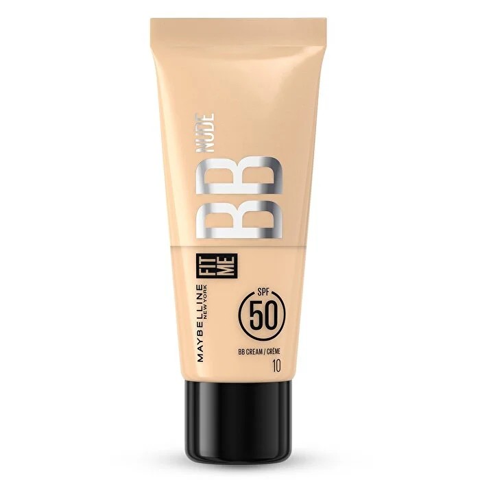 Maybelline New York Fit Me Nude Cilt Bakımı Etkili Nemlendirici SPF50 BB Krem 10