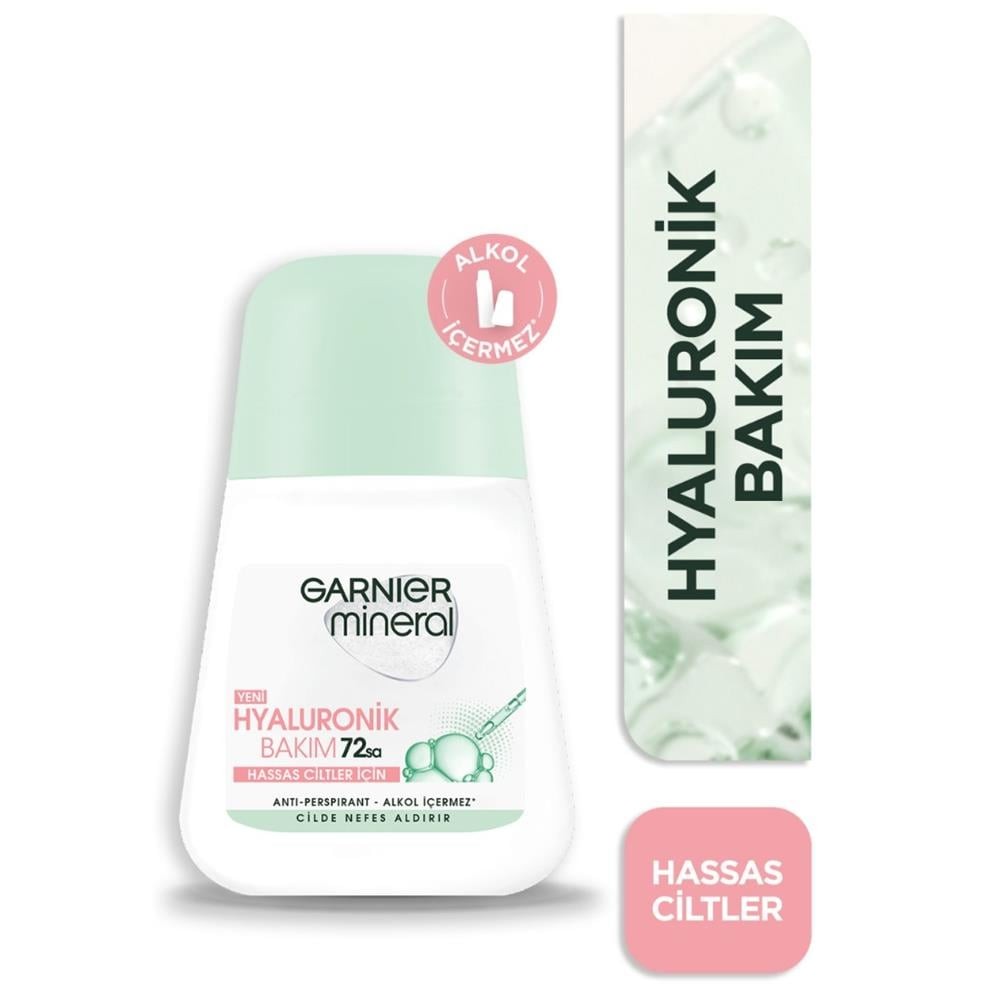 Garnier Mineral Roll On Kadın Deodorant Hyaluronik Bakım 50 ml