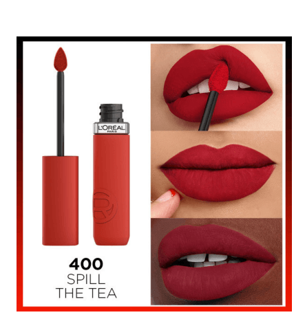 Loreal Infresıst Matte Lıpstıck 400 Spıll The Tea