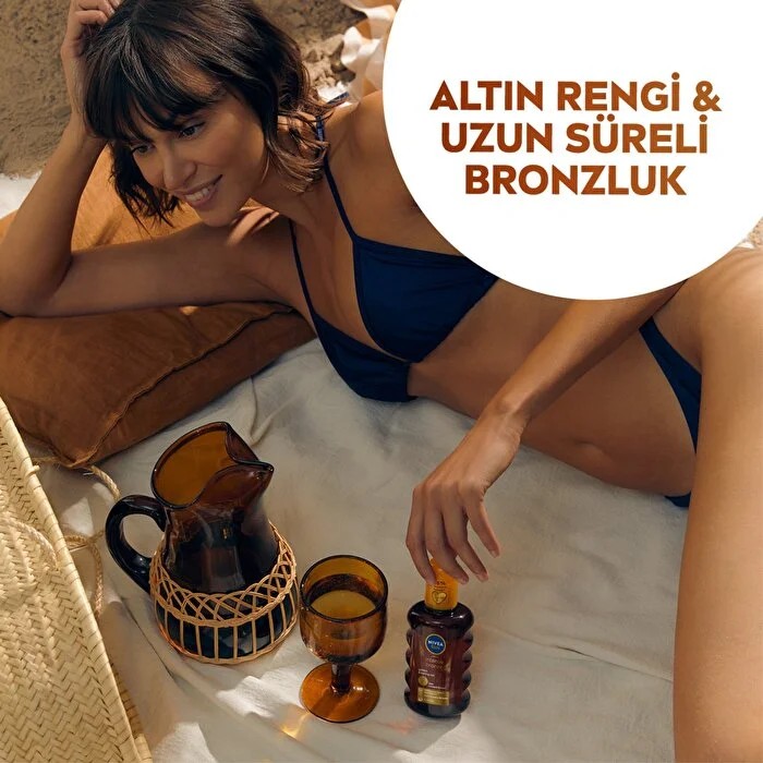 Nivea Sun Yoğun Bronzlaştırıcı Güneş Yağ Sprey SPF 6 Karoten Özlü, E Vitamini İçerir 200 ml