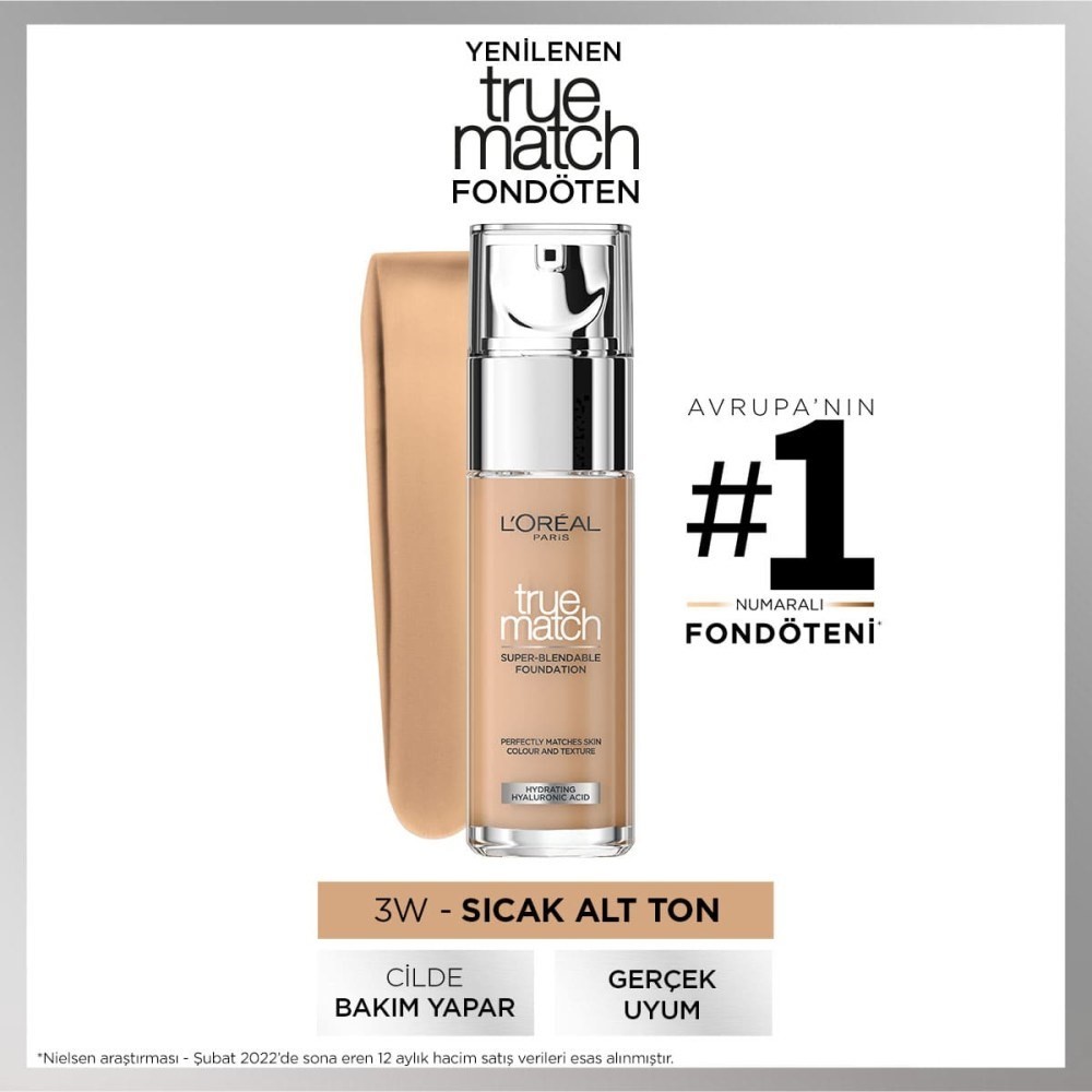 Loreal Paris Fondöten - True Match Foundation 3D Golden Beige