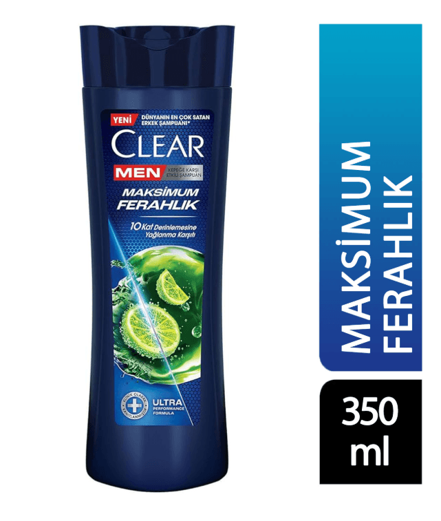 Clear Men Şampuan  Maximum Ferahlık Yağlı 350 ml