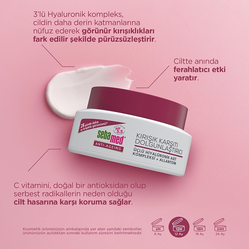 Sebamed Wrinkle Filler Kırışık Karşıtı Dolgunlaştırıcı Krem 50 ml