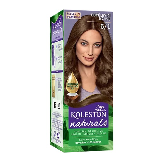 Wella Koleston Naturals Saç Boyası 6/1 Büyüleyici Kahve