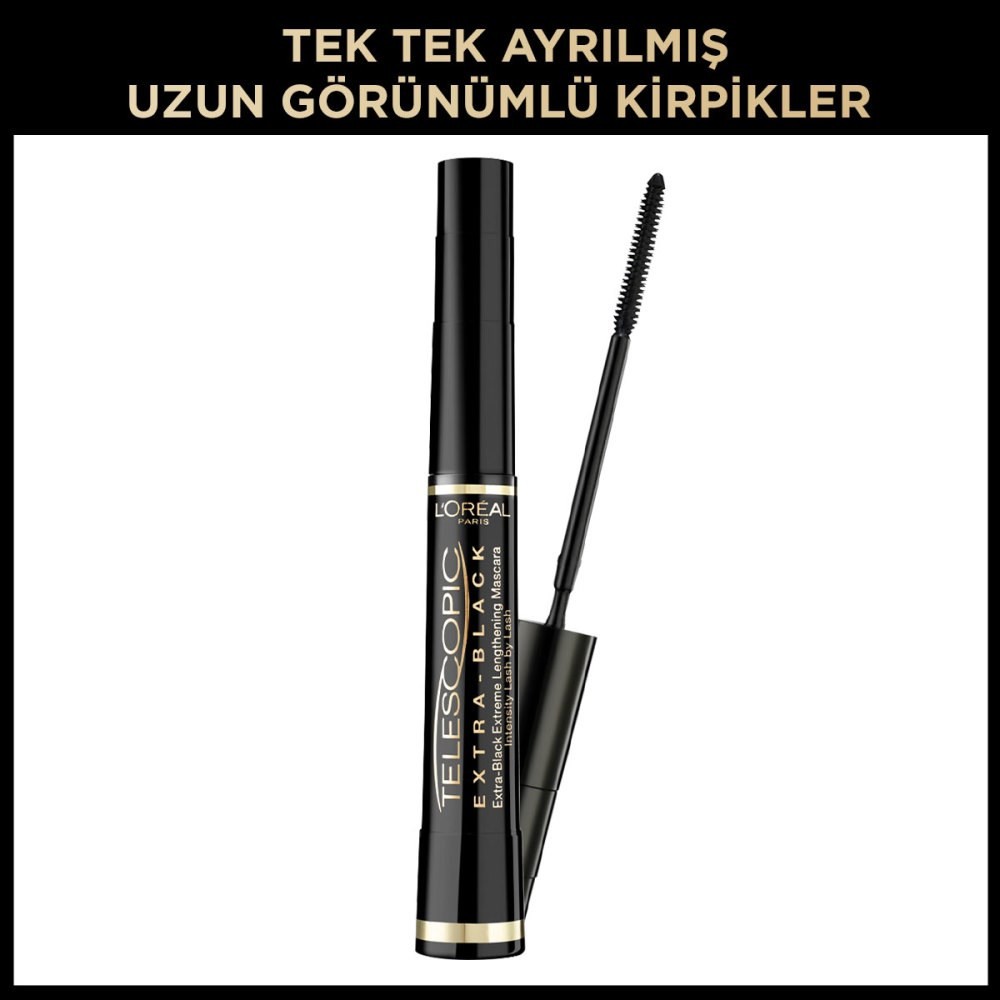 Loreal Paris Telescopic Carbon Black Maskara - Siyah