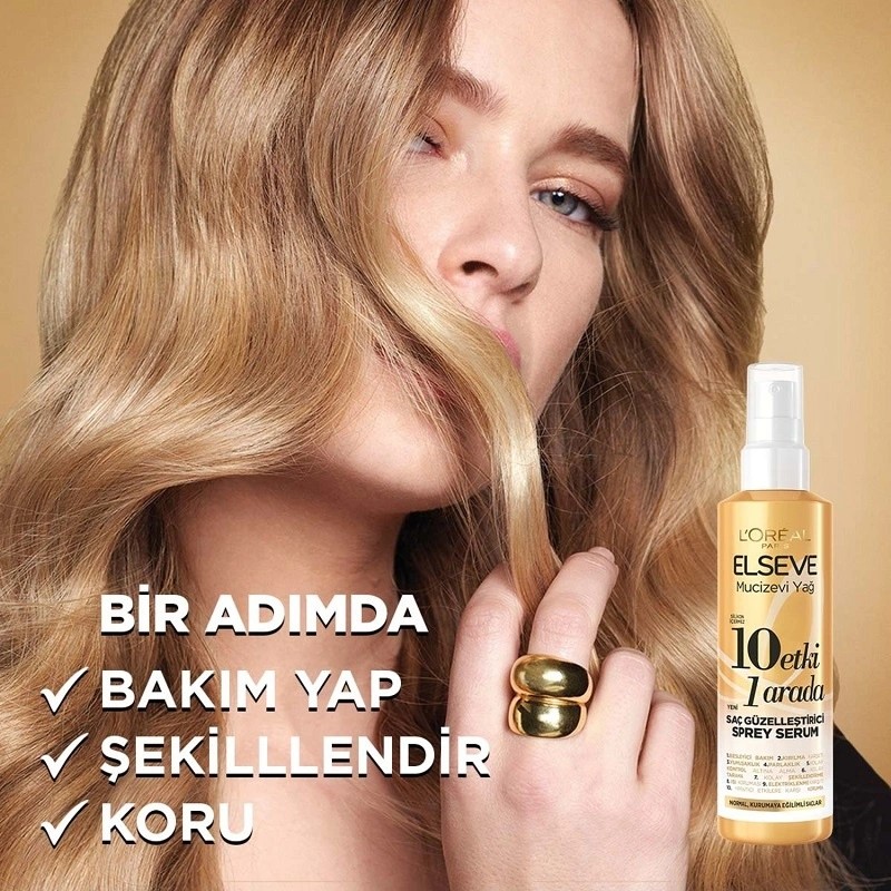 Loreal Paris Elseve Mucizevi Yağ 10 Etki 1 Arada Saç Güzelleştirici Sprey Serum 150 ml