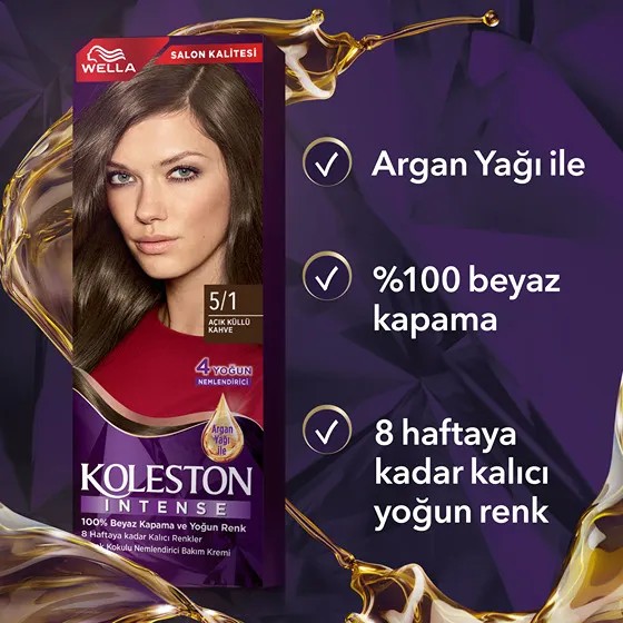 Wella Koleston Intense Saç Boyası 5/1 Ekstra Küllü Kahve