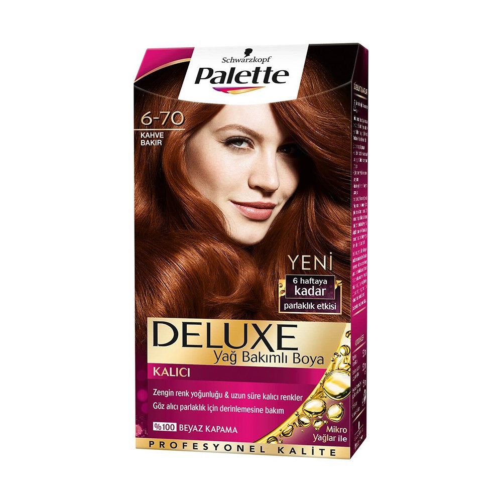 Palette Deluxe Kit Saç Boyası 6/70 Kahve Bakır