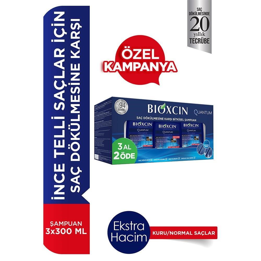 Bioxcin Quantum Kuru/Normal Şampuan 3Al 2 Öde 300 ml