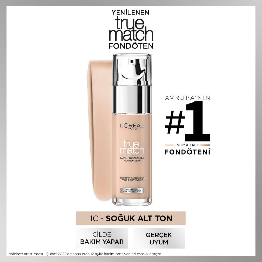 Loreal Paris Fondöten - True Match Foundation 1R