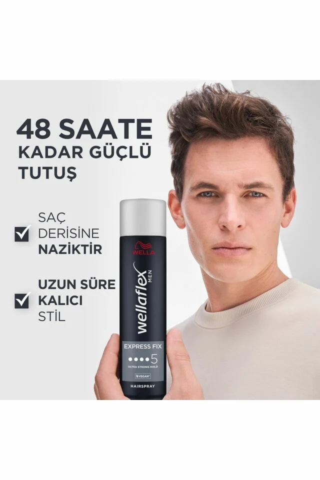 Wellaflex Saç Spreyi Erkek Hızlı Şekillendirme&ultra Güçlü Tutuş 250 ml