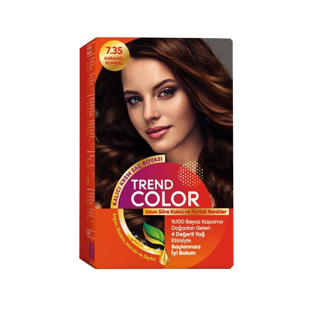 Trend Color Kit Saç Boyası 7.35 Karamel Kumral 50 ml