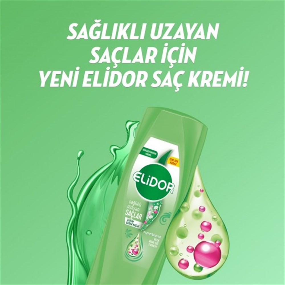 Elidor Saç Bakım Kremi Serum Sağlıklı Uzayan Saçlar İçin 400 ml