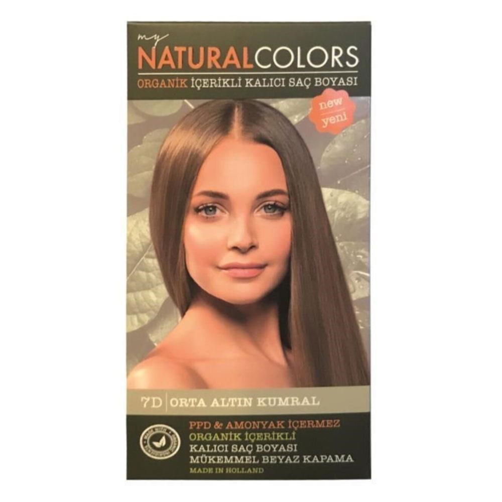 Natural Colors Organic Saç Boyası 7D Orta Altın Kumral