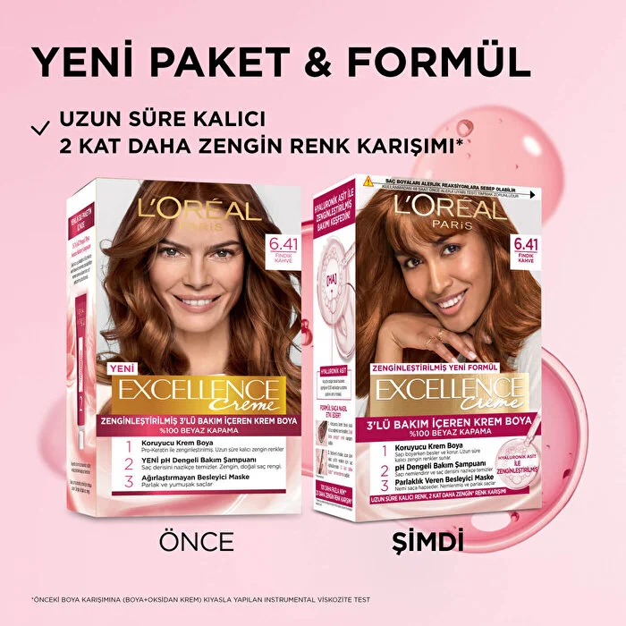 Loreal Excellence Creme Saç Boyası Fındık Kahve 6.41