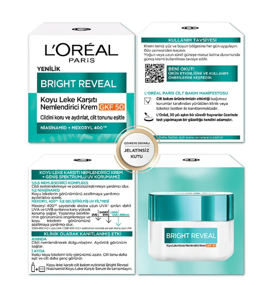 Loreal Skin Brıght Reveal Krem 50ml Spf